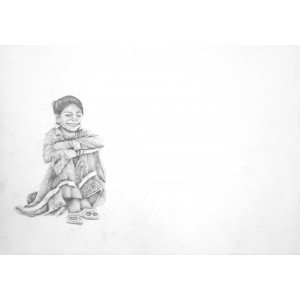 Farhan Jaffery, 11 x 15 Inch, Pencil on Paper, Figurative Painting, AC-FHJ-009